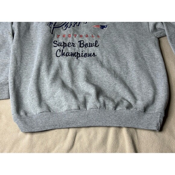 Vintage 90s Logo Athletic New England Patriots Crewneck Sweatshirt Men's Large - Picture 2 of 7